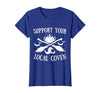 Support Your Local Coven Halloween tee Support Your Local Coven Halloween Coven Witch T-Shirt - size chart