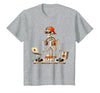 Funny Skeleton DJ Halloween Men Outfit Skeleton DJ Halloween Costume Turntable Music Funny Men Boys T-Shirt - size chart
