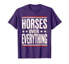Mademark Horses Over Everything Equestrian Design T-Shirt - Men - size chart