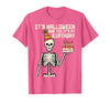 Halloween Shirts For Women Men Kids Boys Girls Its Halloween Yes My Birthday Skeleton Costume Men Women Kid T-Shirt - size