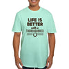 CafePress Thoroughbred Horse Men's Classic T Shirt Men's Semi-Fitted Classic Cotton T-Shirt - Teal Ice