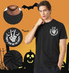 Ithalt Mens Halloween Shirt Halloweentown T Shirt Pumpkin Short Sleeve Top - size chart