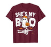 Funny Couples Halloween Matching Couple Outfits He's My Boo Matching Couple Halloween Couples She's My Boo T-Shirt - size