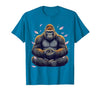 Mademark Meditating Gorilla Zen Monkey Graphic Design T-Shirt - Men - size chart