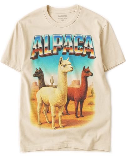 BABATEES Farm Animals Heavy Metal Tshirt for Men, Women & Farmers - 100% Natural Undyed Cotton - size chart