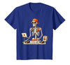 Funny Skeleton DJ Halloween Men Outfit Skeleton DJ Halloween Costume Turntable Music Funny Men Boys T-Shirt - size chart