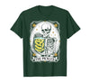 Tarot Card Skeleton Halloween Ades.shirt The Pickles Tarot Card Skeleton Canning Season Gardener T-Shirt - size chart