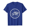 Mademark Lone Shark Dark Ocean Graphic Design T-Shirt - size chart