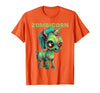 Unique All Hallows Eve Animal Meme Merch Stuff Funny Zombie Unicorn Halloween Tshirt Zombicorn Creature T-Shirt - size chart