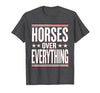 Mademark Horses Over Everything Equestrian Design T-Shirt - Men - size chart