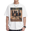 DRTGEDS Running Horses Printing Short Sleeve Cotton Lightweight Pullover Summer Casual Sweatshirts - size chart