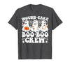 Wound Care Nurse Boo Boo Crew Halloween Wound Care Boo Boo Crew Nurse Funny Ghost Halloween Nurse T-Shirt - size chart