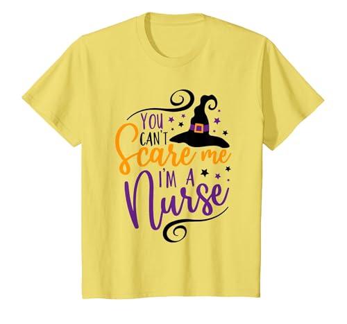Spooky Nurse Halloween Tees You Can't Scare Me I'm a Nurse Funny Halloween Nurse T-Shirt - size chart