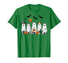 Spooky Dog Lovers Haunted Halloween Designs Halloween Ghost Dogs Pumpkin Candy Party Costume T-Shirt - size chart