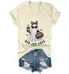 WQFQW Boo JEE 2026 Ghost Funny Halloween Leopard Print Ghost Shirt for Women - size chart