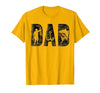 Fishing Gifts for Dad Father's Day Fisherman Fishing Dad Birthday Classic Bold Font Fish Daddy T-Shirt - size chart