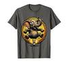 Mademark Elephant Scared by Tiny Mouse Funny Animal Design T-Shirt - Men - size chart