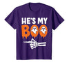 He's My Boo Matching Halloween Pajama Couples Funny T-Shirt - size chart