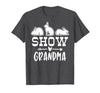 Show Rabbit Grandma T-Shirt — design detail