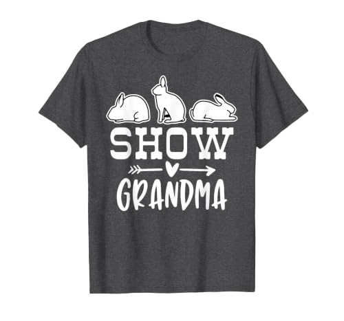 Show Rabbit Grandma T-Shirt — design detail
