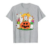Funny Halloween gift tee Welcome Great Pumpkin Boo Witch Pumpkin Halloween T-Shirt - size chart