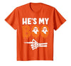He's My Boo Matching Halloween Pajama Couples Funny T-Shirt - size chart