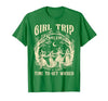 Vitage Girls Trip Salem Halloween Womens Funny Tee Retro Girls Trip Salem 1692 They Missed One Witch Halloween T-Shirt -