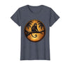 Mademark Monkey Silhouette Tropical Sunset Graphic T-Shirt - Women - size chart
