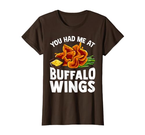 Homewise Shopper Buffalo Wings Buffalo Wings Funny Appetizer T-Shirt - size chart