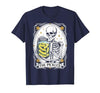 Tarot Card Skeleton Halloween Ades.shirt The Pickles Tarot Card Skeleton Canning Season Gardener T-Shirt - size chart