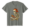 VibeKilla Video Game Halloween Skeleton Gamer Costume T-Shirt - size chart