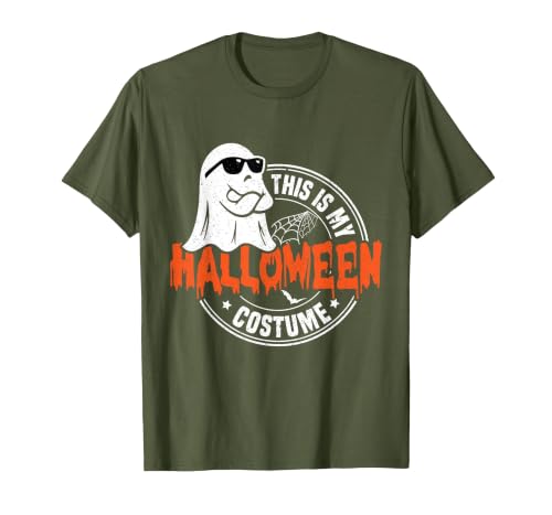 Happy Halloween This Is My Halloween Costume This is My Halloween Costume Funny T-Shirt - size chart