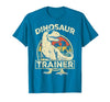 Dinosaur Trainer Halloween Vintage Dinosaur Trainer Halloween Costume Retro Dino Outline T-Shirt - size chart