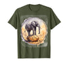 Mademark Elephant Balancing on Desert Rock Graphic T-Shirt - Men - size chart