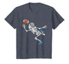 Halloween Shirts Women Men Kids Football Skeleton Halloween Player Catcher Mens Boys Kids T-Shirt - size chart