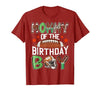 Football Birthday Boy Family Matching Mommy of The Birthday Boy Game Day Football T-Shirt - size chart