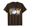 Bowling Boo Creepy Halloween Costume Pumpkin Bowling Lover T-Shirt - size chart