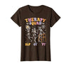 Speech Occupational Physical Therapy Halloween Therapy Squad SLP OT PT Halloween Speech Physical Skeleton T-Shirt - size