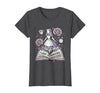 Mademark Fluent In Nonsense Alice in Wonderland Design T-Shirt - size chart