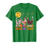 Autumn Pumpkin Chicken Halloween Chicken Farm Fall Halloween Chicken Pumpkin Chick Or Treat Spooky T-Shirt - size chart