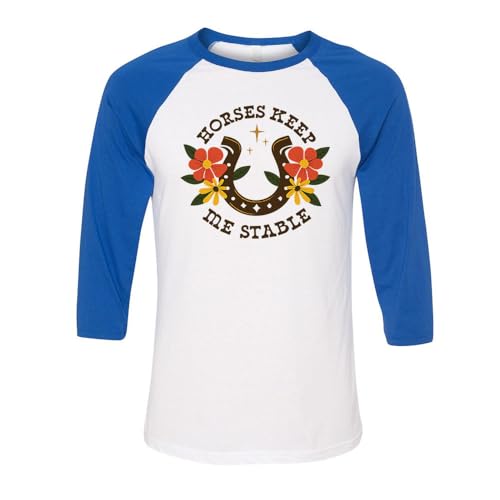 TeesAndTankYou Horses Keep Me Stable Three-Quarter Raglan Sleeve Baseball Shirt Unisex - size chart