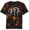 CAZYCHILD Halloween Shirts for Men Funny Halloween Pumpkin Shirt Dancing Skeleton Tee - size chart