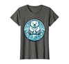 Mademark Polar Bear Lone Ice Floe Arctic Drift Design T-Shirt - size chart