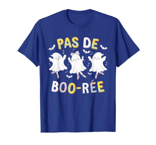 Ballet Ghost Halloween 2024 Spooky Dance Lover Pas de Boo-rée Ghost Ballet Dancer Halloween Dance Teacher T-Shirt - size