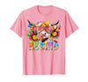 Be Kind Highland Cow Autism Awareness Sped Teacher Be Kind Highland Cow Autism Awareness Inspirational Teacher T-Shirt -