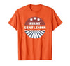 Click for Madam President & 1st Gentleman Costumes Couples Halloween Costume - First Gentleman T-Shirt - size chart