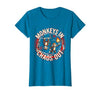 Mademark Monkeys In. Chaos Out. Punk Metal Circus Design T-Shirt - Women - size chart