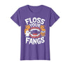 Spooky Dental Office Halloween Dental Crew Ghost Floss Your Fangs Dental Halloween Shirt Dentist Halloween T-Shirt - size