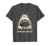 Mademark Sharks Don't Apologize Bold Women's Design T-Shirt - size chart