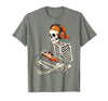 Halloween Skeleton Shirts for Gamers Men Boys Kids Halloween Skeleton Gamer Video Gaming Boys Men Kids Funny T-Shirt - size